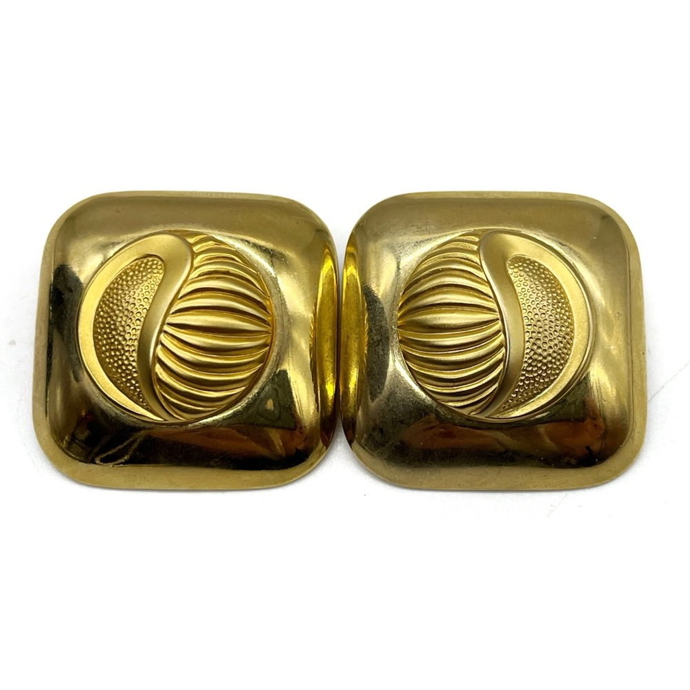 Vintage Olala 80s Clip On Earrings Statement Piece